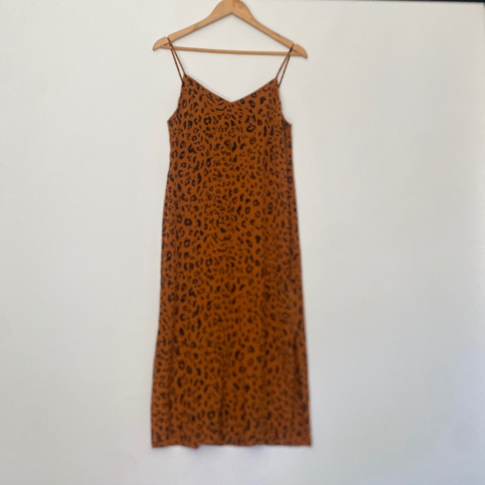 Madewell 2 Silk Eva Side-Slit Slip Dress